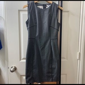 H&M Dress Midi Black and Gray